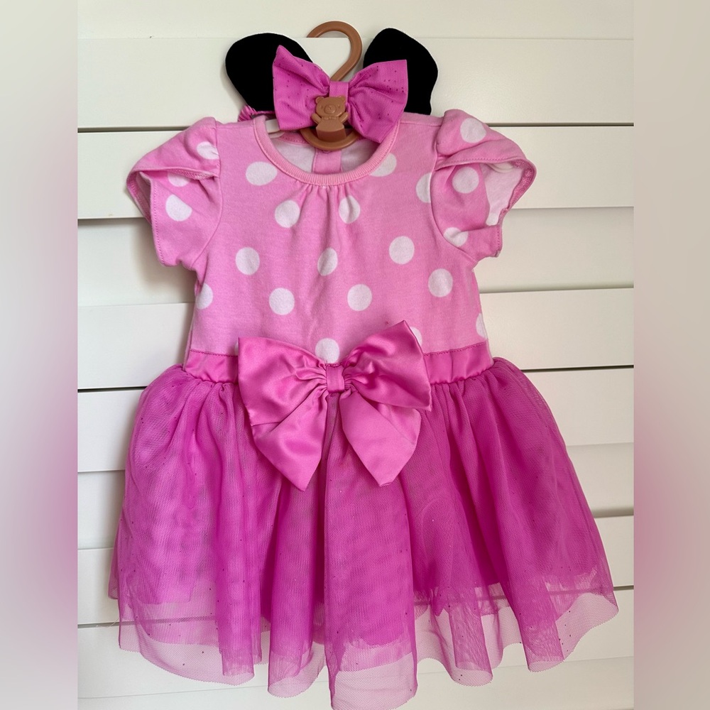 Disney Bodysuit With Tulle Skirt & Headband 9-12M